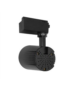 Foco Carril 40w 6000k Telma Negro 3600lm 36º Orientable 330º Regx21x10 2