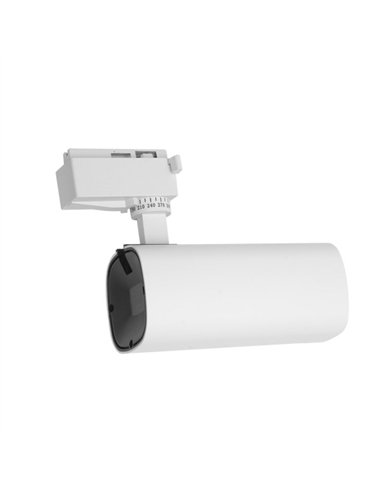 Foco Carril 30w 4000k Alfil Blanco 2700lm 36º Orientable 330º Regx19x7,5 Cm