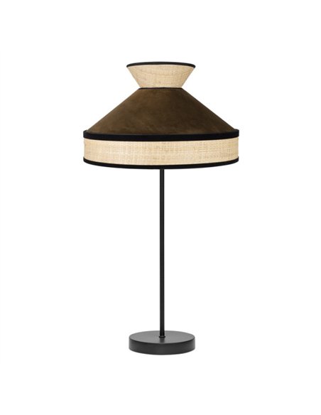 Sobremesa Alto Fabrizio 1xe27 Natural/marron 61x30x30 Cm
