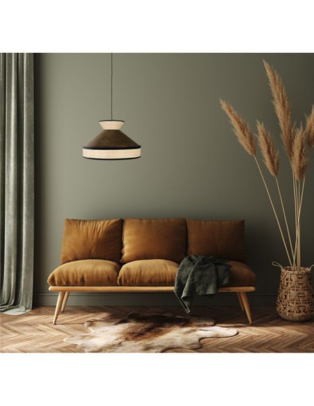Colgante Fabrizio 1xe27 Natural/marron Regx50x50 Cm