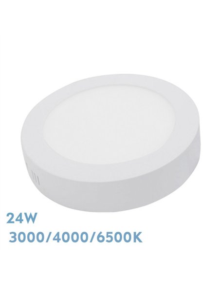 Downlight Superf.diorita 24w 3000k-4000k-6500k Blanco 2160lm 3