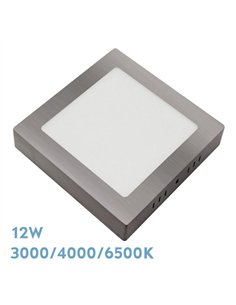 Downlight Superf.gabro 12w 3000k-4000k-6500k Niquel 1080lm 3
