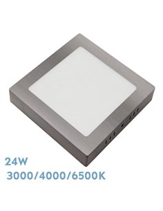 Downlight Superf.gabro 24w 3000k-4000k-6500k Niquel 2160lm 3