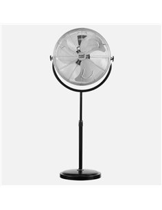 Ventilador De Pie Trascias 120w Negro Regx55x55 Cm  3 Velocidades Orientable 2