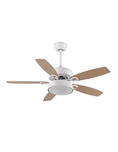 Ventilador 30w Dc Braw Blanco 5 Aspas Blanco/haya  6 Vel. 3 Colores 106 2