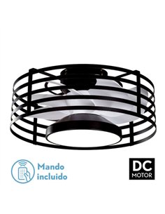 Ventilador 22w Dc Xaloc Negro 7Aspas Blancas 6vel  3000-4000-6500 28x57