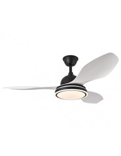 Ventilador 48w Dc Datoo Negro 3 Aspas Blancas  6 Vel. 33/48x122x122cm 3 Color C/remoto 2