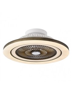 Ventilador 72w Dc Mato Cuero 5Aspas Transp. 22x58x58cm 6 Vel. 3 Colores C/remoto 2
