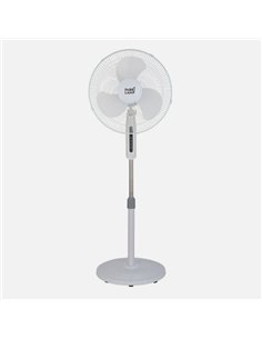 Ventilador De Pie Etesio Blanco 3 Velocides 40w Oscilante 3 Aspas blancas Regx43x40 Cm 2