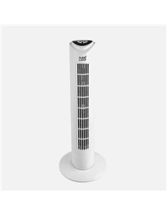 Ventilador De Torre Tuka Blanco 3 Vel 50w C/remoto  Oscilante Temporizador  80x25x25 Cm 2