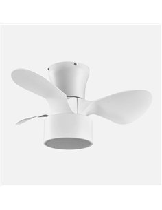 Ventilador DC 24w Kos Blanco 3 Aspas 60d 6 Vel. 2390lm 3000-4500-6000k c/remoto 2