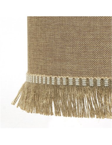 Sobremesa Sibila 1xe14 Cuero/arena 46x15x15 Cm