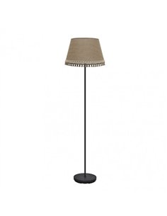 Pie Salon Ada 1xe27 Negro/arena 163x40x40 Cm