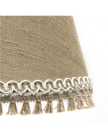 Sobremesa Ada 1xe14 Cuero/arena 43x25x25 Cm