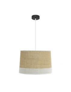 Colgante Tietar 1xe27 Saco/blanco  Regx40x40 Cm