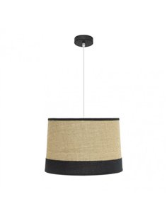 Colgante Tietar 1xe27 Saco/negro  Regx40x40 Cm