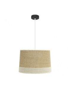 Colgante Tietar 1xe27 Saco/beis  Regx40x40 Cm