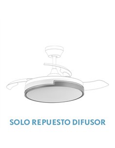 Difusor Ventilador Olimpia Grande 107d Blanco/gris