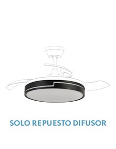 Difusor Ventilador Olimpia Grande 107d Negro