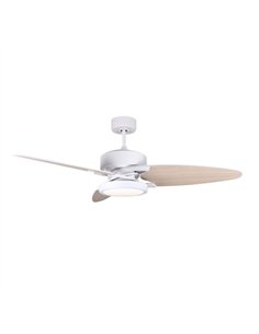 Ventilador Dc Cross 30w Blanco 3 Aspas Blanco/haya 6vel. 3 Colores 3250lm132d Remoto 2