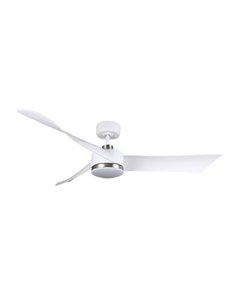 Ventilador Dc Tempel 26w Blanco/niquel 3 Aspas 132d 6vel. 3000k 2