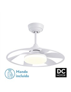 Ventilador Dc Celsius 26w Blanco 6 Aspas 55d 2950lm 3000-4000-6500k 6vel. Remoto