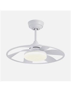 Ventilador Dc Celsius 26w Blanco 6 Aspas 55d 2950lm 3000-4000-6500k 6vel. Remoto 2