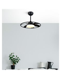 Ventilador Dc Celsius 26w Negro 6 Aspas 55d 2950lm 3000-4000-6500k 6vel. Remoto 2