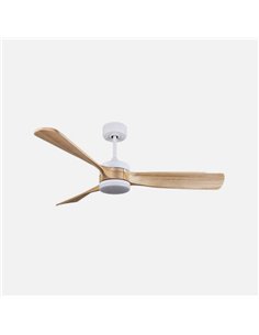 Ventilador Dc Oriente 26w Blanco 3 Aspas Haya 132d 6vel 3colores 2950lm Remoto 2