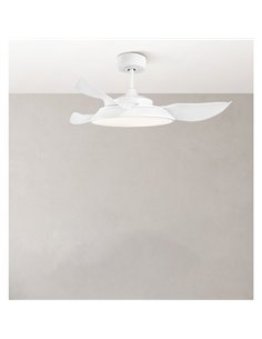 Ventilador Dc Sierra 40w Blanco 3 Aspas 107d 4400lm 6vel 3000-4000-6500k Remoto 2