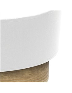 Aplique Tania 1xe27 Blanco/madera Clara 15x30x16 Cm 2