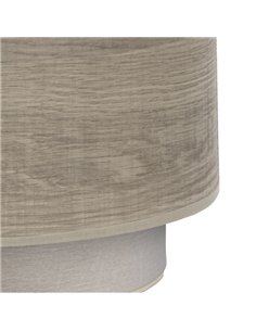 Aplique Tania 1xe27 Madera Gris 15x30x16 Cm 2