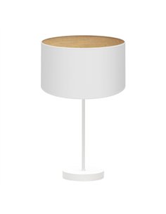 Sobremesa Alto Tania 1xe27 Blanco/blanco-madera Clara 62x30x30 Cm