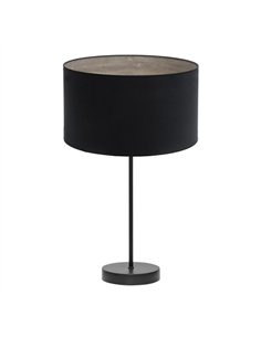 Sobremesa Alto Tania 1xe27 Negro/negro-madera Gris 62x30x30 Cm