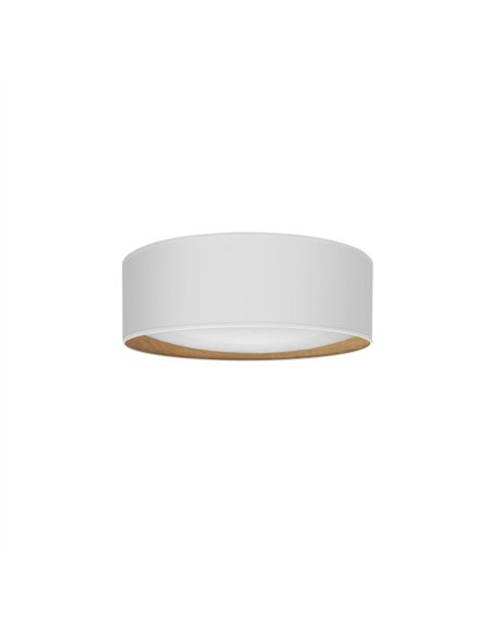 Plafon 72w Tania Blanco/madera Clara 14x50x50 Cm 5616lm 3000k
