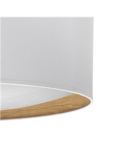 Plafon 96w Tania Blanco/madera Clara 14x60x60 Cm 7488lm 3000k 2