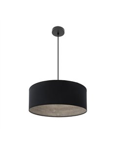 Colgante Tania 1xe27 Negro/negro-madera Gris Regx50x50 Cm