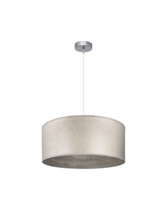 Colgante Tania 1xe27 Niquel/madera Gris Regx50x50 Cm