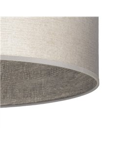 Colgante Tania 1xe27 Niquel/madera Gris Regx50x50 Cm 2