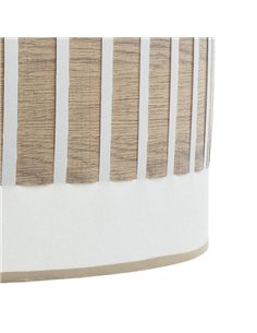 Sobremesa Ivanna 1xe14 Blanco/blanco-madera Clara 43x17x17 Cm 2