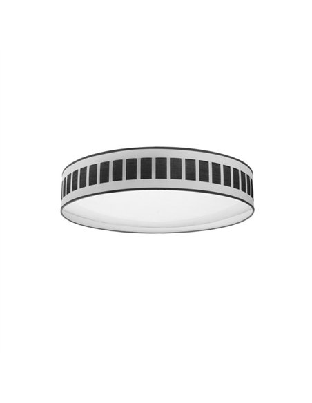Plafon 96w Ivanna Blanco-madera Negra 7488lm 3000k