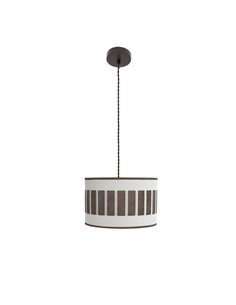 Colgante Ivanna 1xe27 Marron/blanco-oxido Regx30x30 Cm