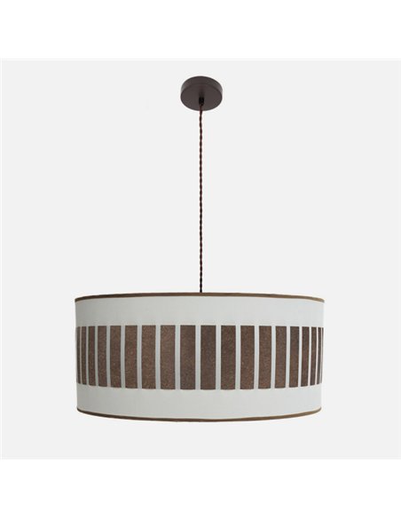 Colgante Ivanna 3xe27 Marron/blanco-oxido Regx60x60 Cm