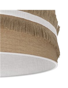 Sobremesa Natalia 1xe14 Blanco/saco-blanco 43x17x17 Cm 2