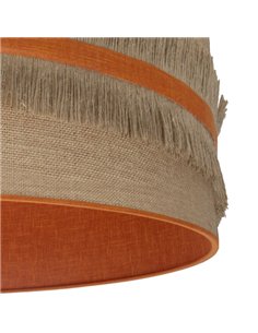 Sobremesa Natalia 1xe14 Niquel/saco-naranja 43x17x17 Cm 2