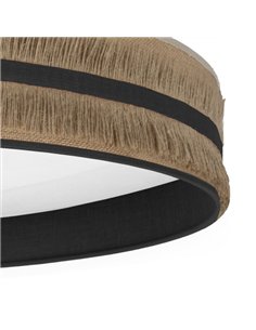 Plafon 96w Natalia Saco-negro 7488lm 3000k 2