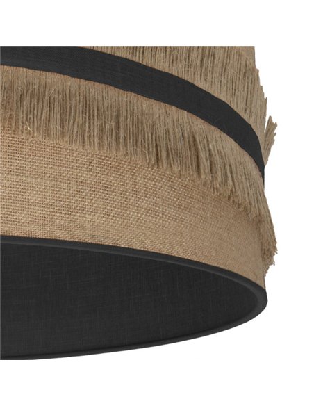 Colgante Natalia 1xe27 Negro/saco-negro Regx30x30 Cm