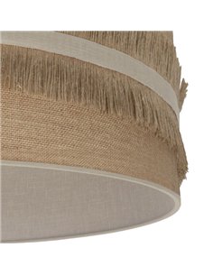 Colgante Natalia 1xe27 Cuero/saco-beis Regx30x30cm 2