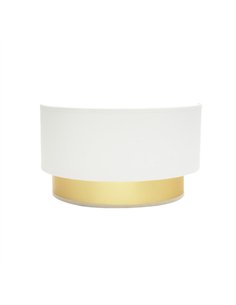 Aplique Anuska 1xe27 Blanco/oro 17x30x16 Cm