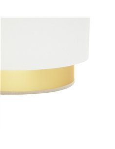 Aplique Anuska 1xe27 Blanco/oro 17x30x16 Cm 2